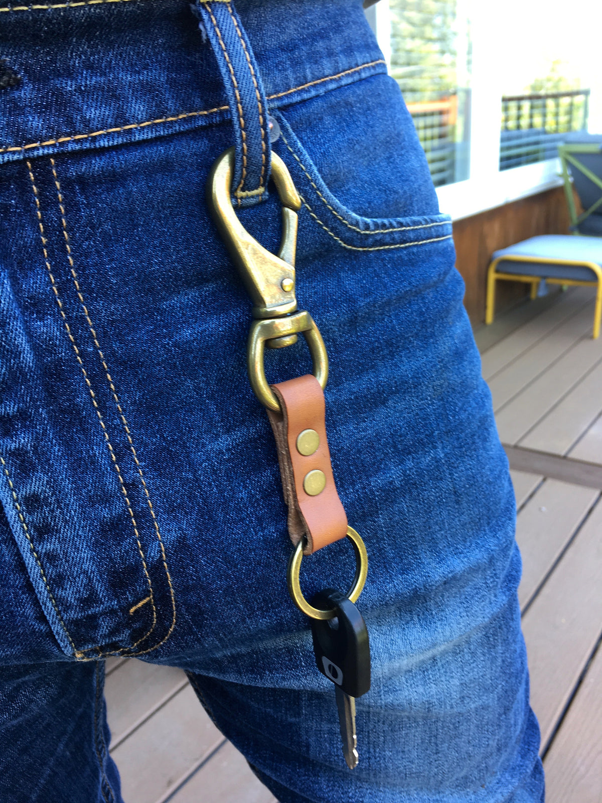 the swivel clip key chain-